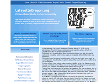 Tablet Screenshot of lafayetteoregon.org